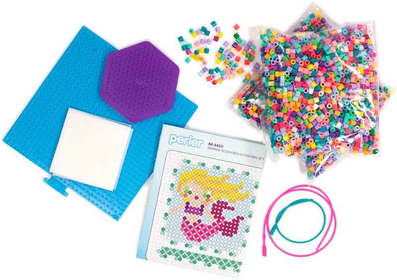 Perler Beads 3D Ocean and Mermaid Fuse Bead Kit, 4006pcs, 22 Projects - Image 3